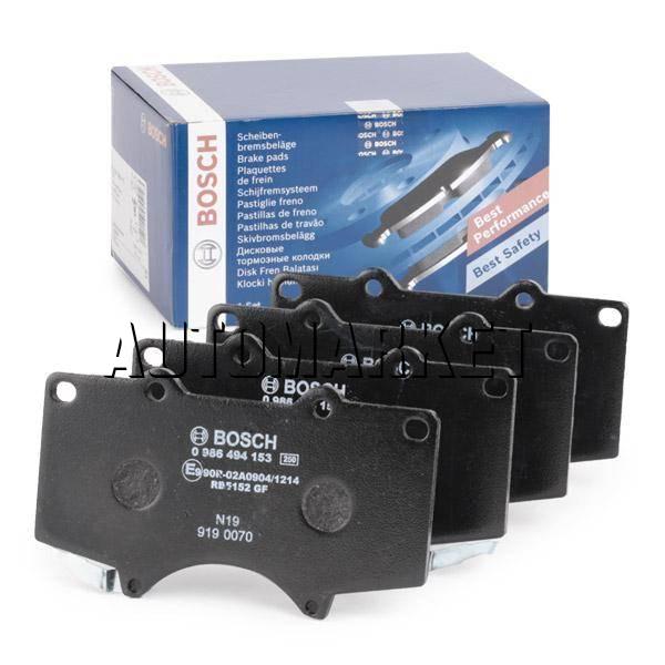 BOSCH Front Toyota Prado 120/150 , Hilux ,Mitsubishi Pajero Brake Pads Set Part Number : BP 1064 / 0 986 494 153