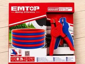 EMTOP 600AMP booster cable with LED lamp and battery clamps in Kenya