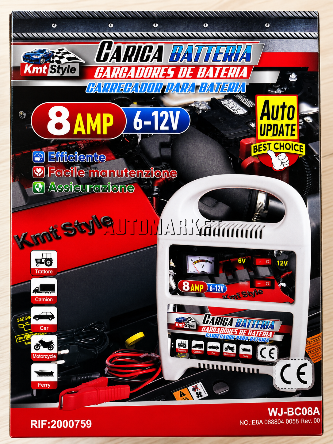 KMT Style 8AMP 6-12V Battery Charger in Kenya