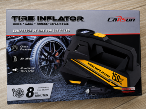 Portable 150 PSI tyre inflator air compressor with LED light in Kenya