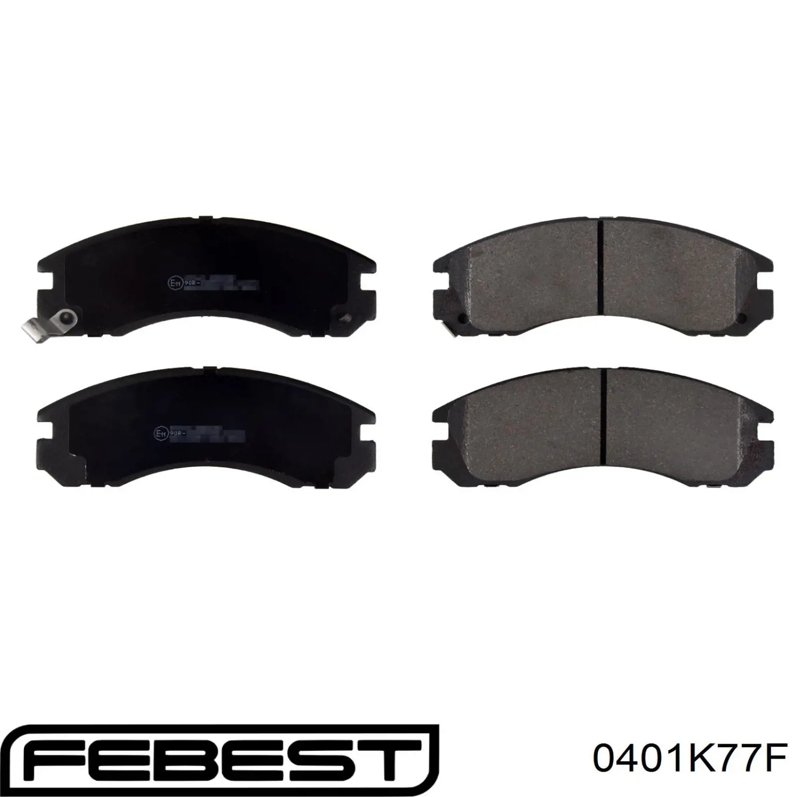 FEBEST Front Peugeot 4007 Brake Pads Part Number: 0401-K77F