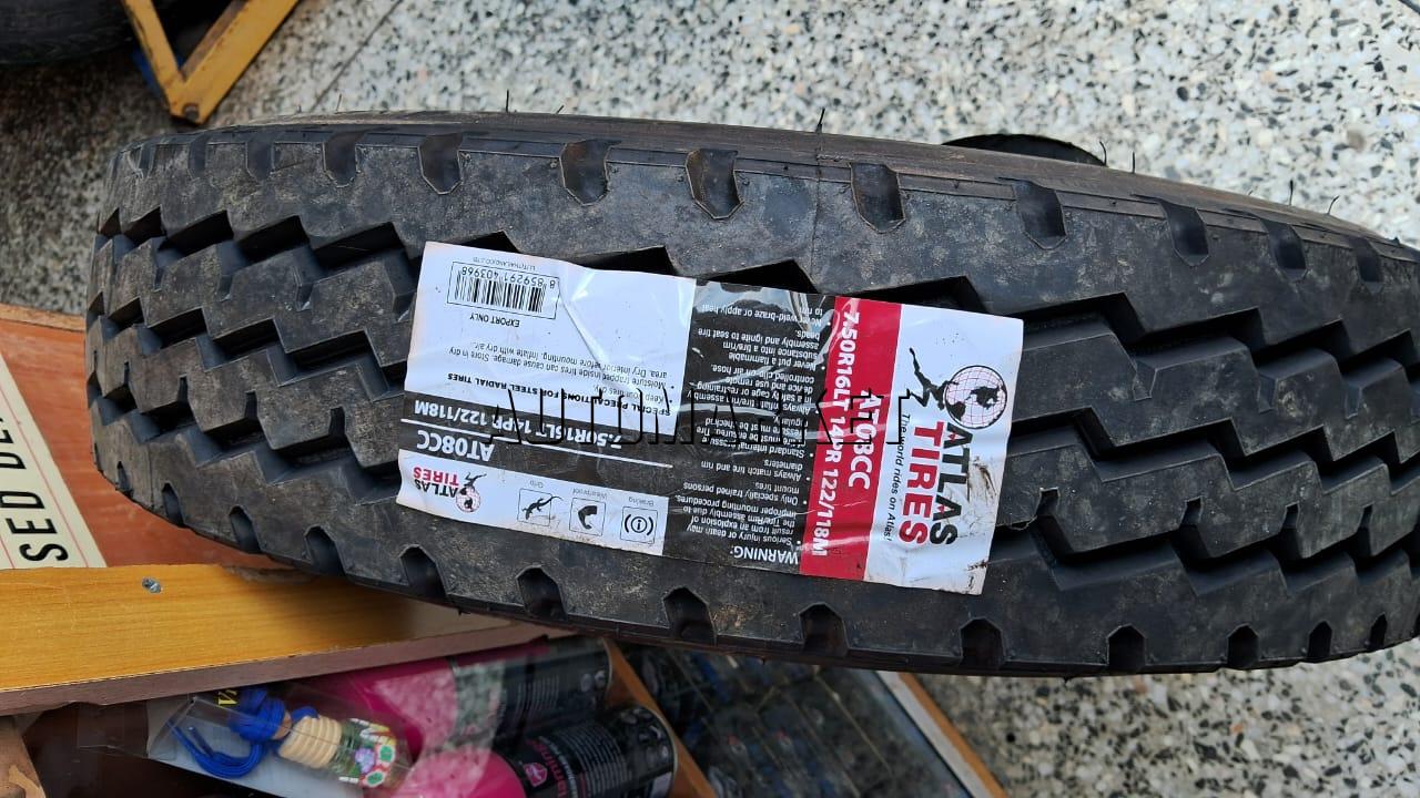 7.50R16 LT ATLAS Truck Tyre from Thailand