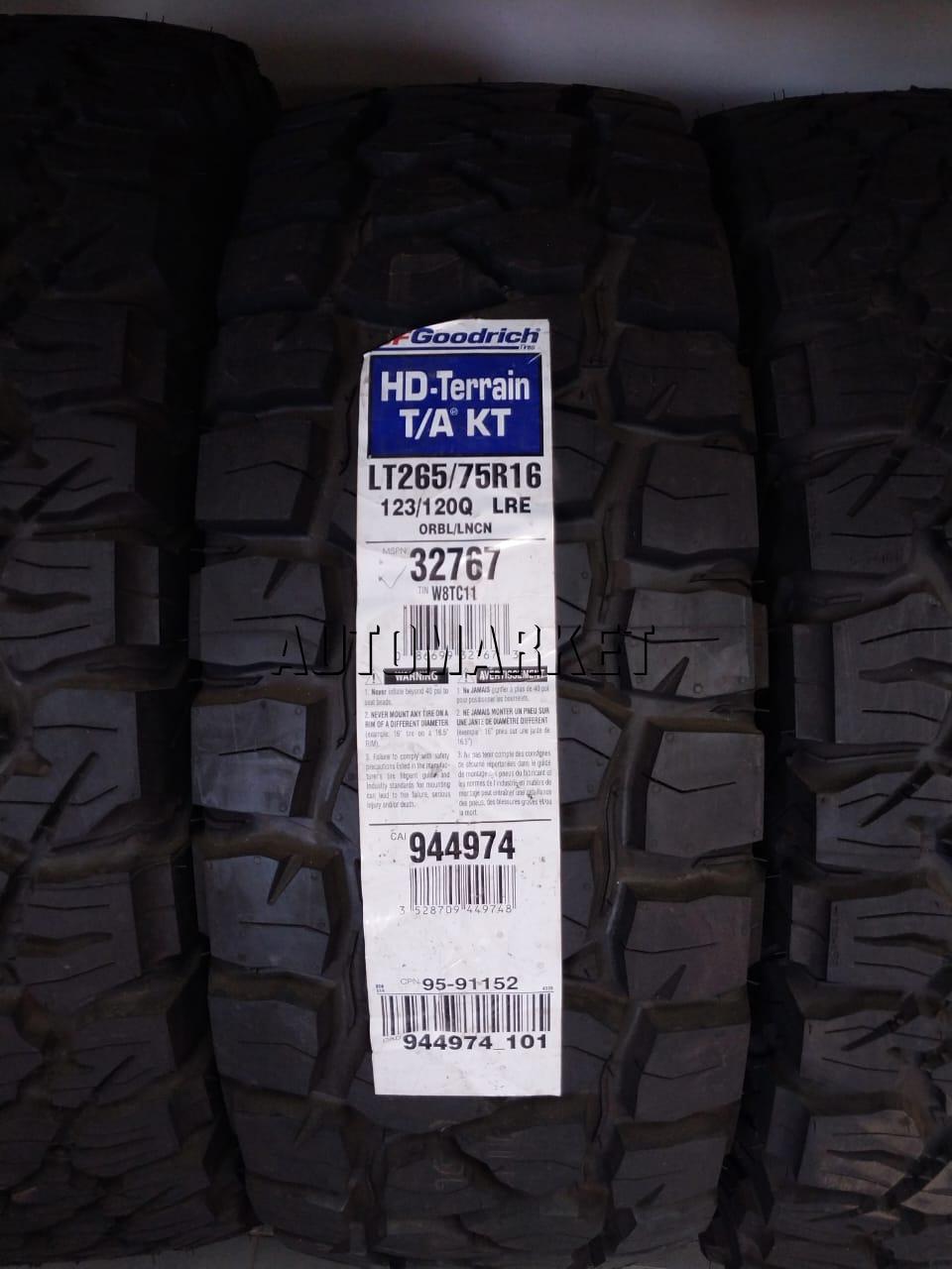 LT265/75R16 BF Goodrich All-Terrain T/A KO3 Tyre in Kenya