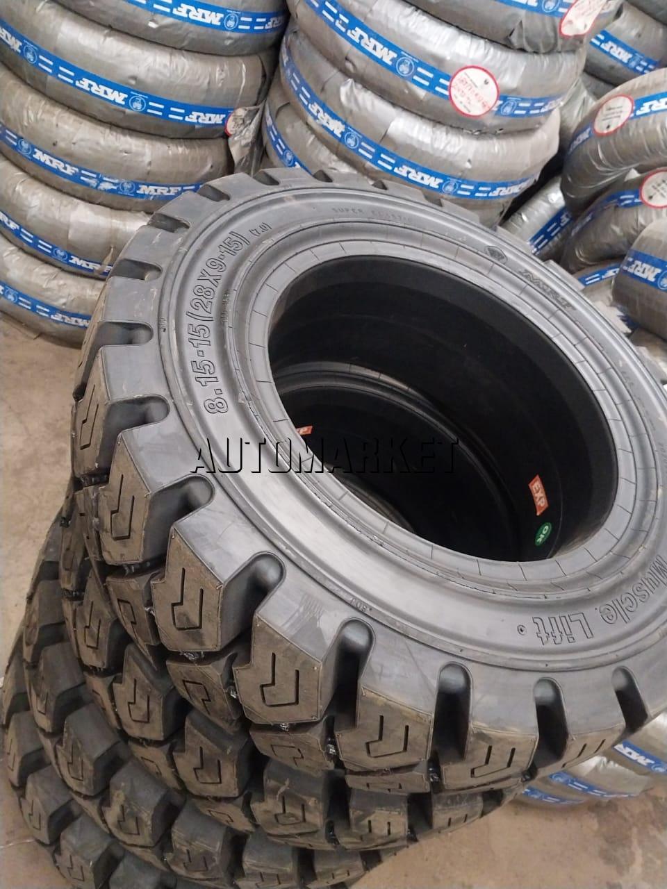 8.15-15 (28×9-15) MRF Solid Forklift Tyre from India
