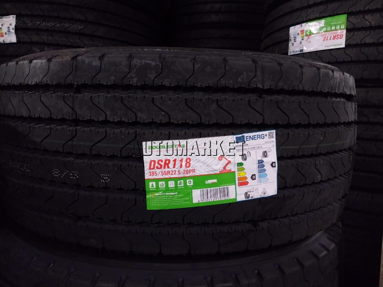 385/55R22.5 Doublestar Steering (Super Single) Truck Tyre from China