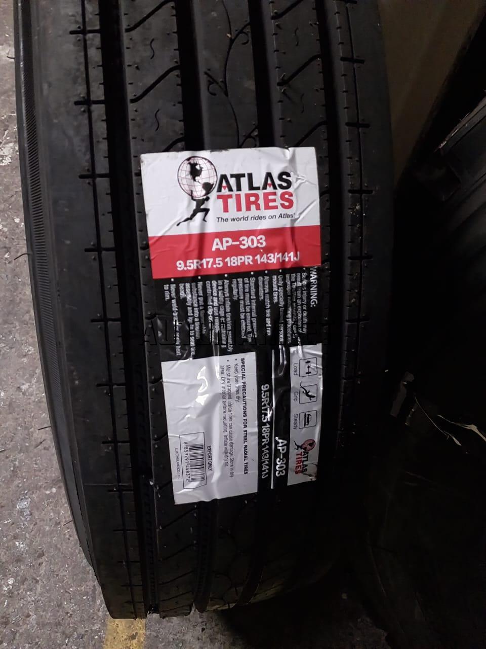 9.5R17.5 ATLAS Truck Tyre from Thailand