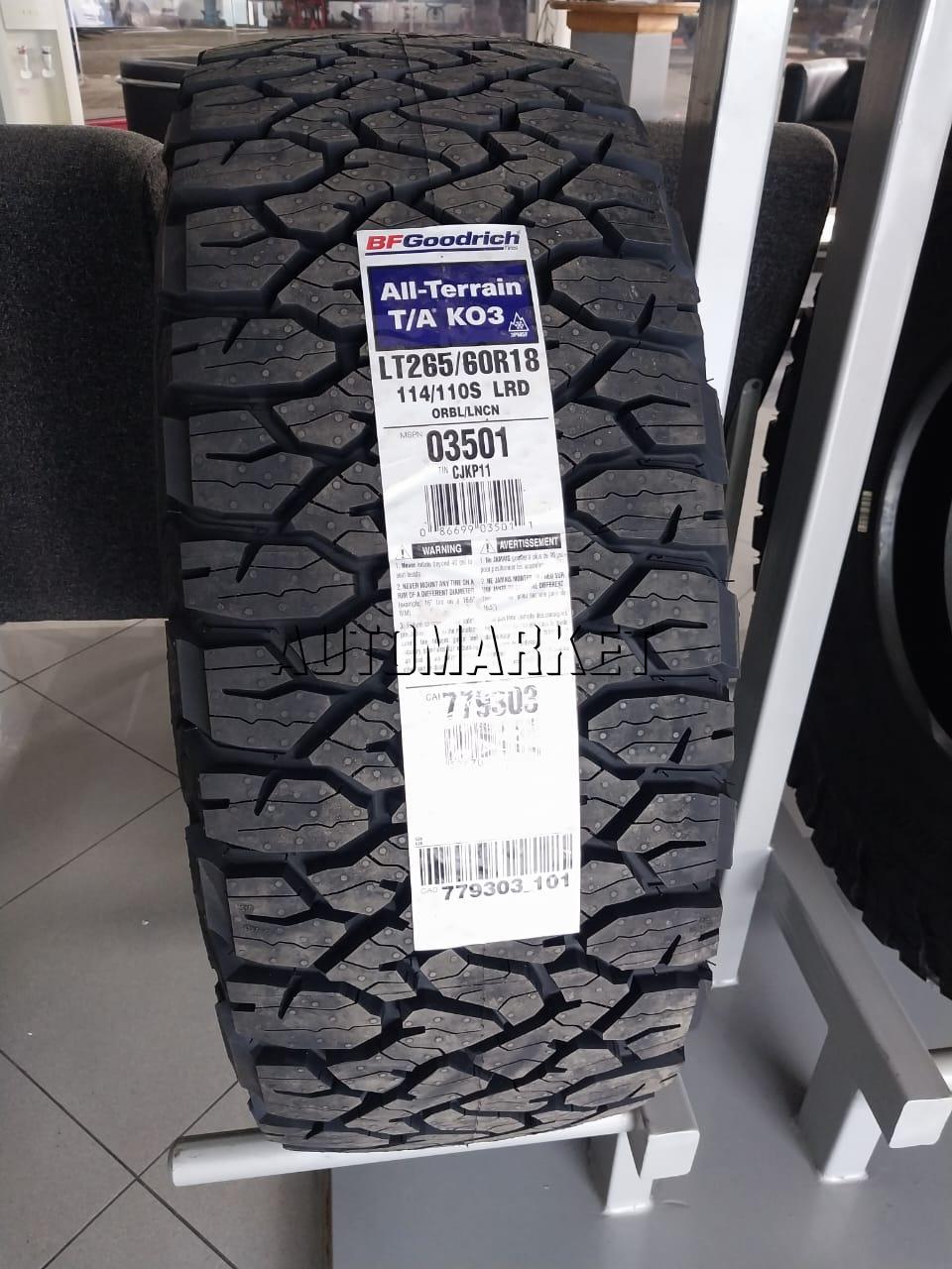 265/60R18 BF Goodrich All-Terrain T/A KO3 Tyre