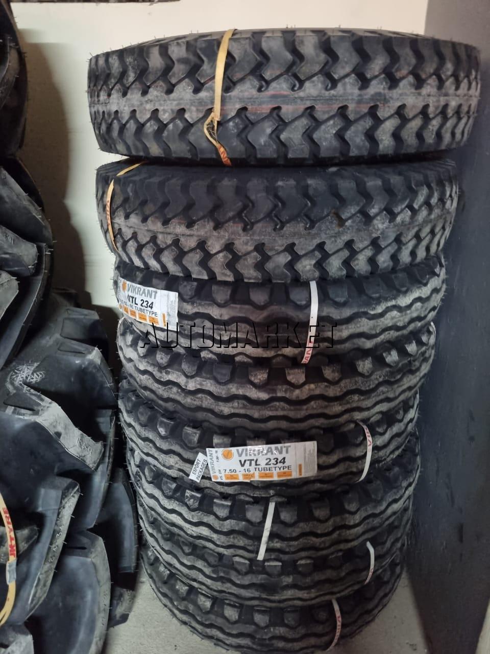 7.50-16 Vikrant Truck Tyre from India