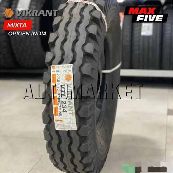7.50-16 Vikrant Truck Tyre from India