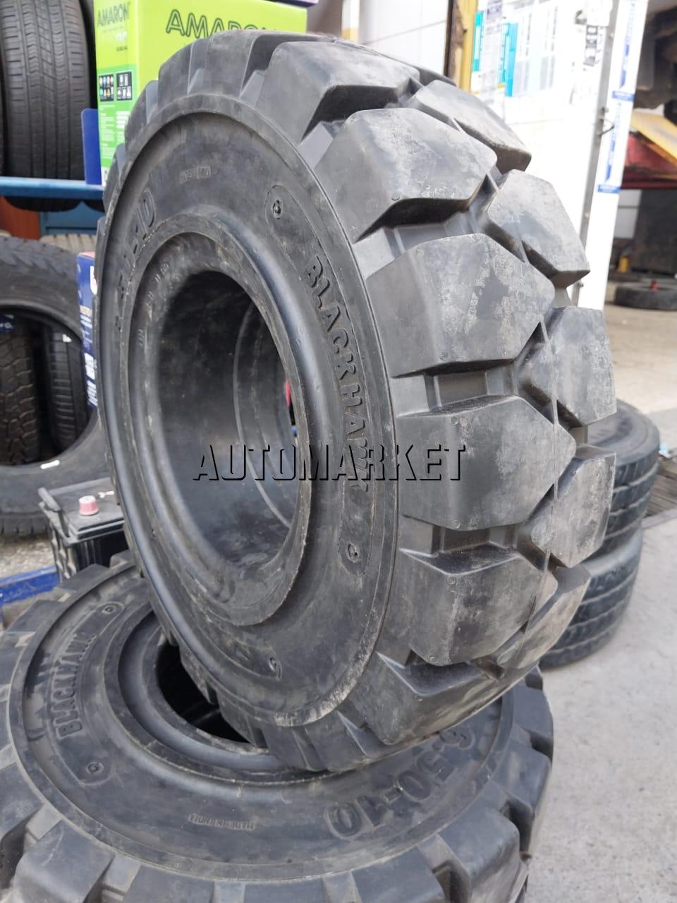 6.50-10 Black Hawk Solid Self Locking Forklift Tyre