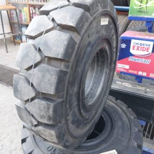 6.50-10 Black Hawk Solid Self Locking Forklift Tyre