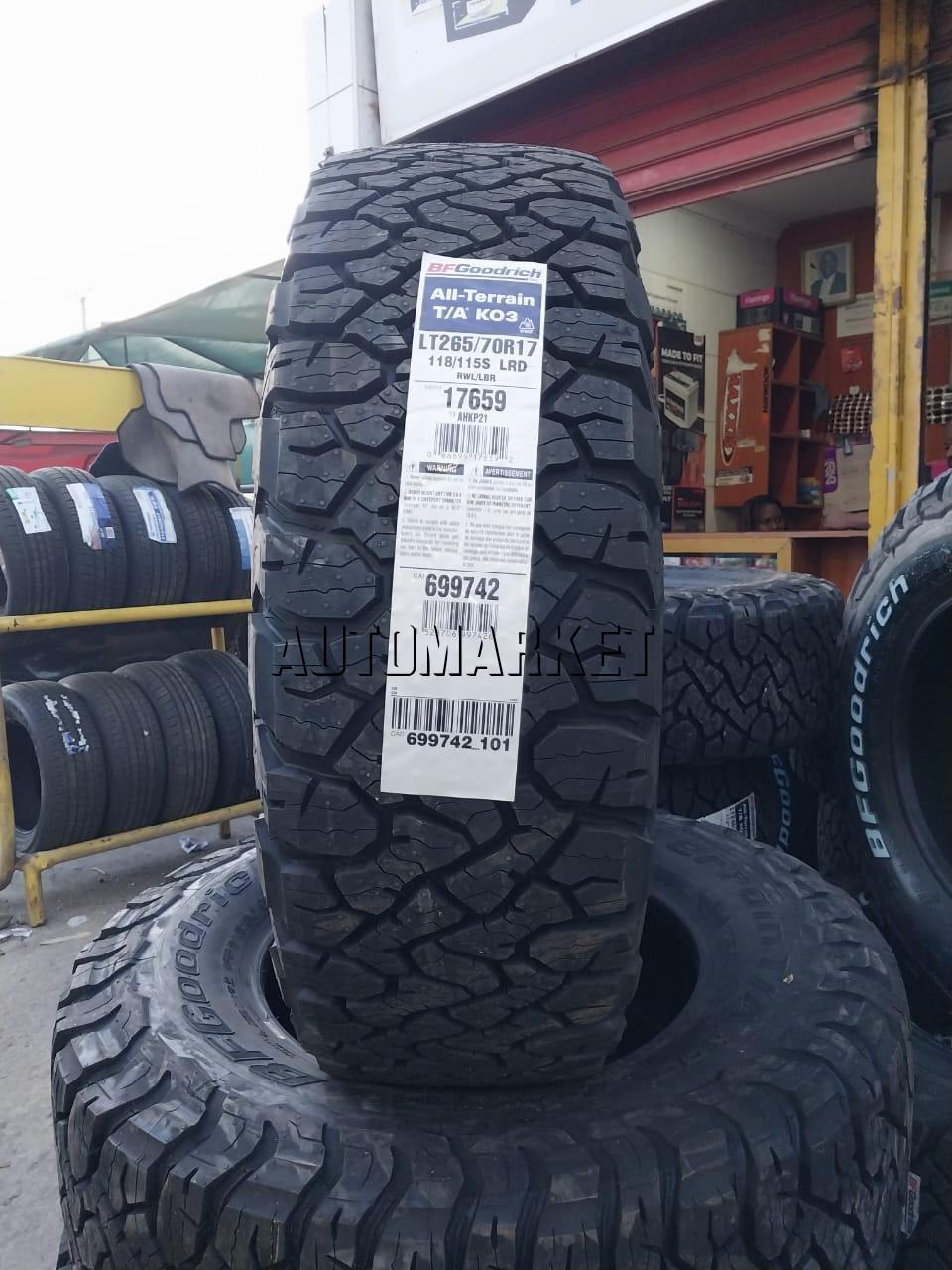265/70R17 BF Goodrich All-Terrain T/A KO3 Tyre in Kenya