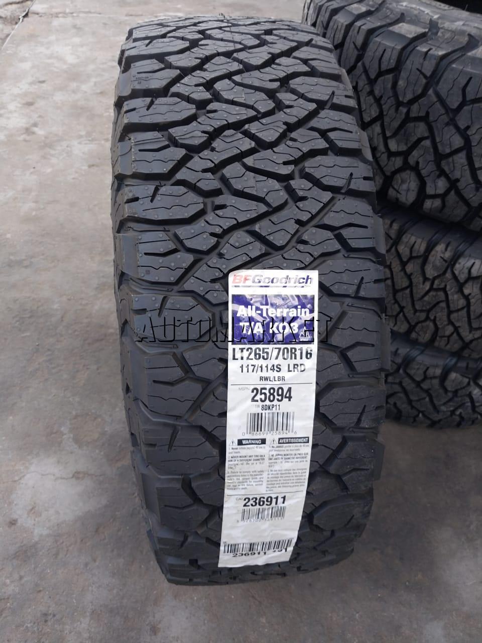 265/70R16 BF Goodrich All-Terrain T/A KO3 Tyre