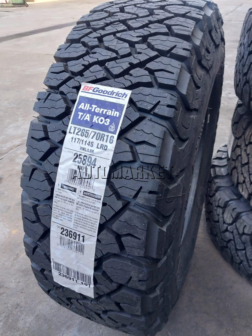 265/70R16 BF Goodrich All-Terrain T/A KO3 Tyre
