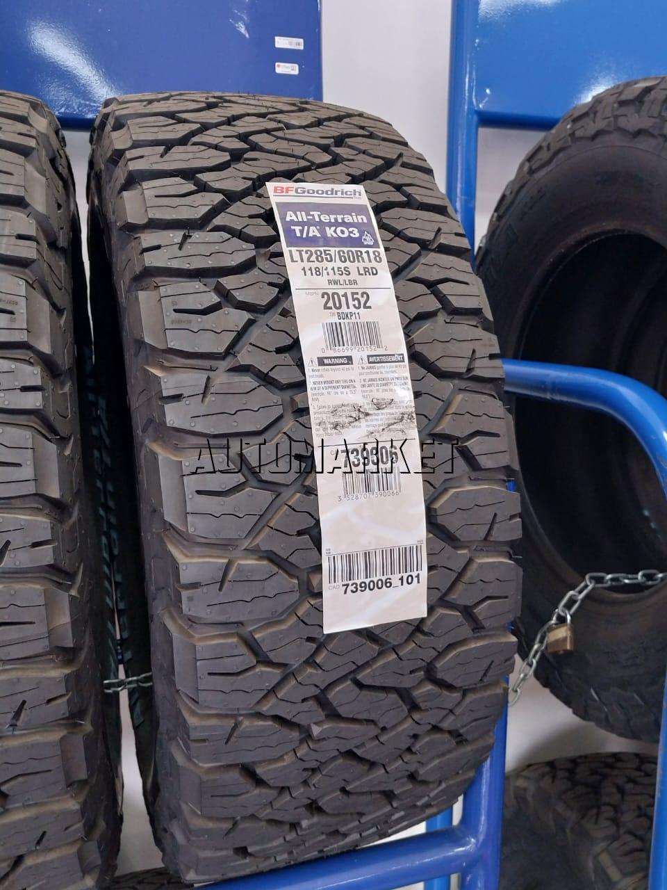 285/60R18 BF Goodrich All-Terrain KO3 Tyre in Kenya – 116T
