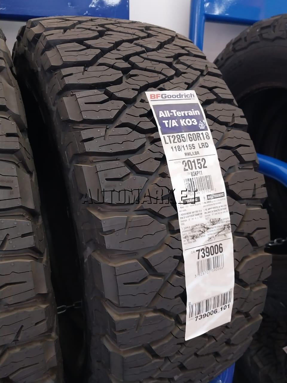 285/60R18 BF Goodrich All-Terrain KO3 Tyre in Kenya – 116T