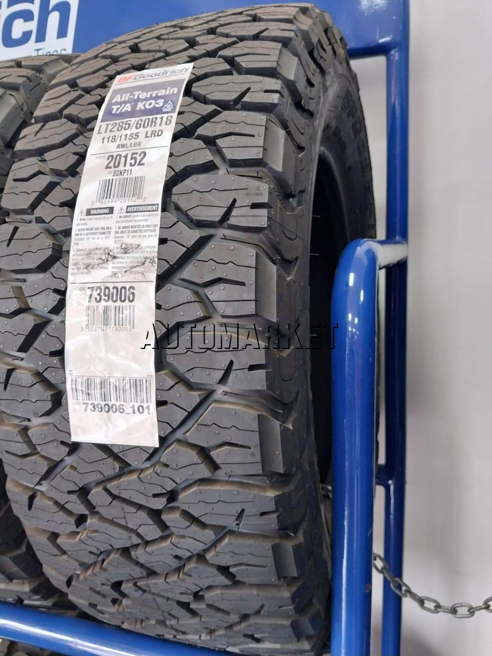 285/60R18 BF Goodrich All-Terrain KO3 Tyre in Kenya – 116T