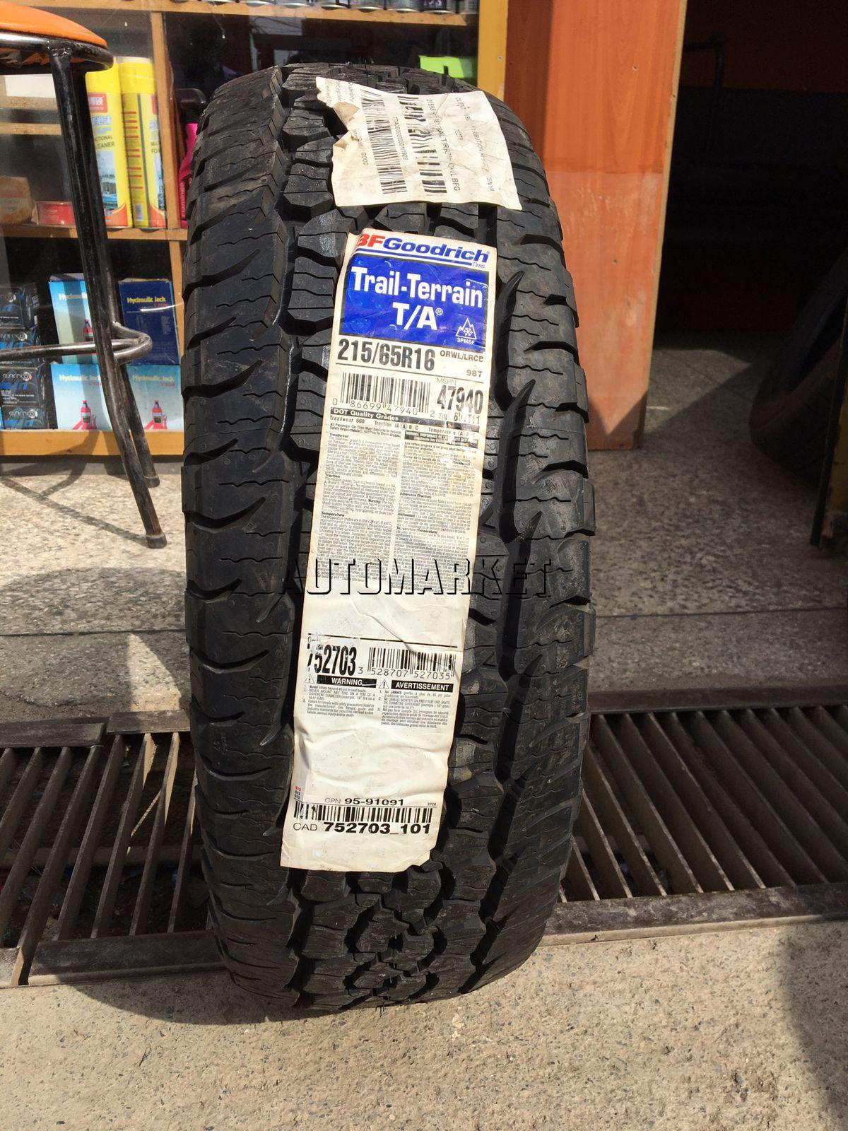 215/65R16 BF Goodrich T/A Tyre