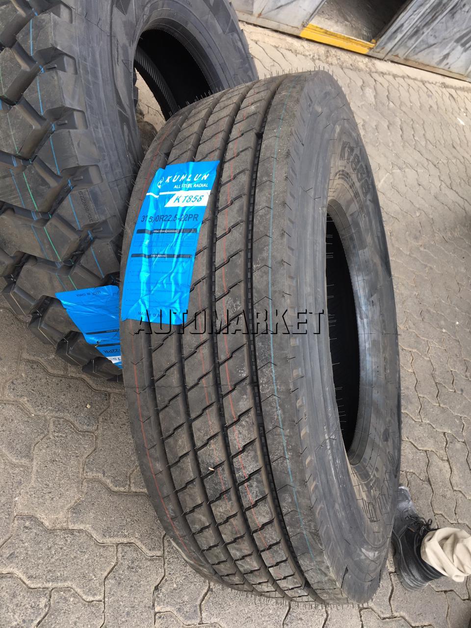 315/80R22.5 Kunlun Highway / Steering Truck Tyre from China