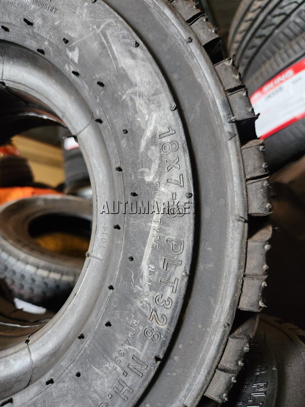 18×7-8 Armour Tubetype (Pneumatic) Forklift Tyre from China
