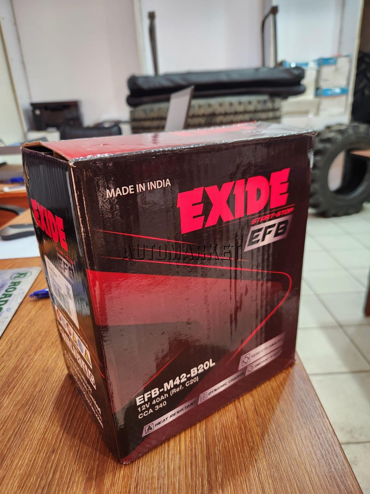 Chloride Exide M42 (035) EFB Start-Stop Car Battery