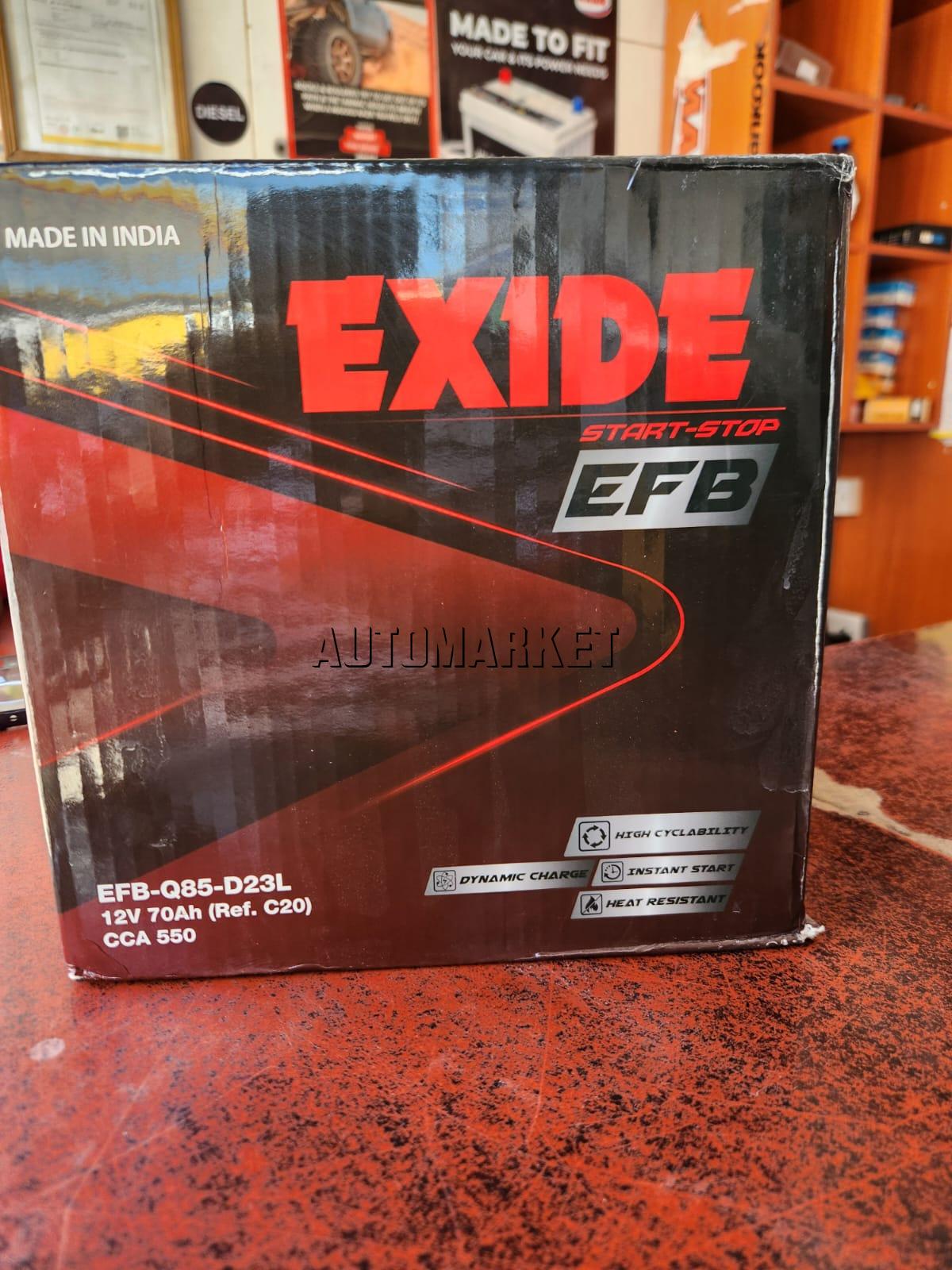 Chloride Exide Q85 EFB Start-Stop Car Battery