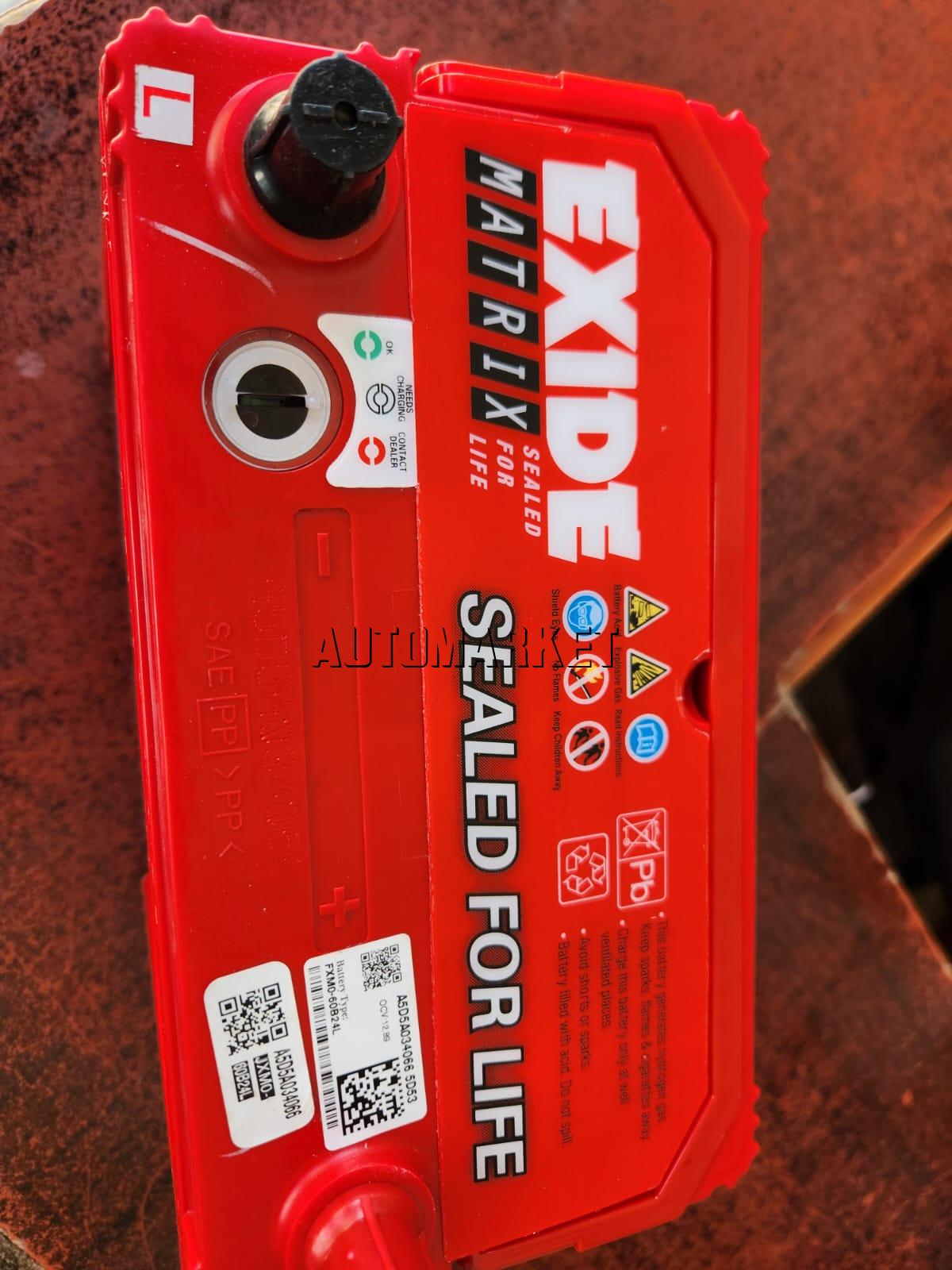 Chloride Exide Matrix 045 Maintenance Free Car Battery
