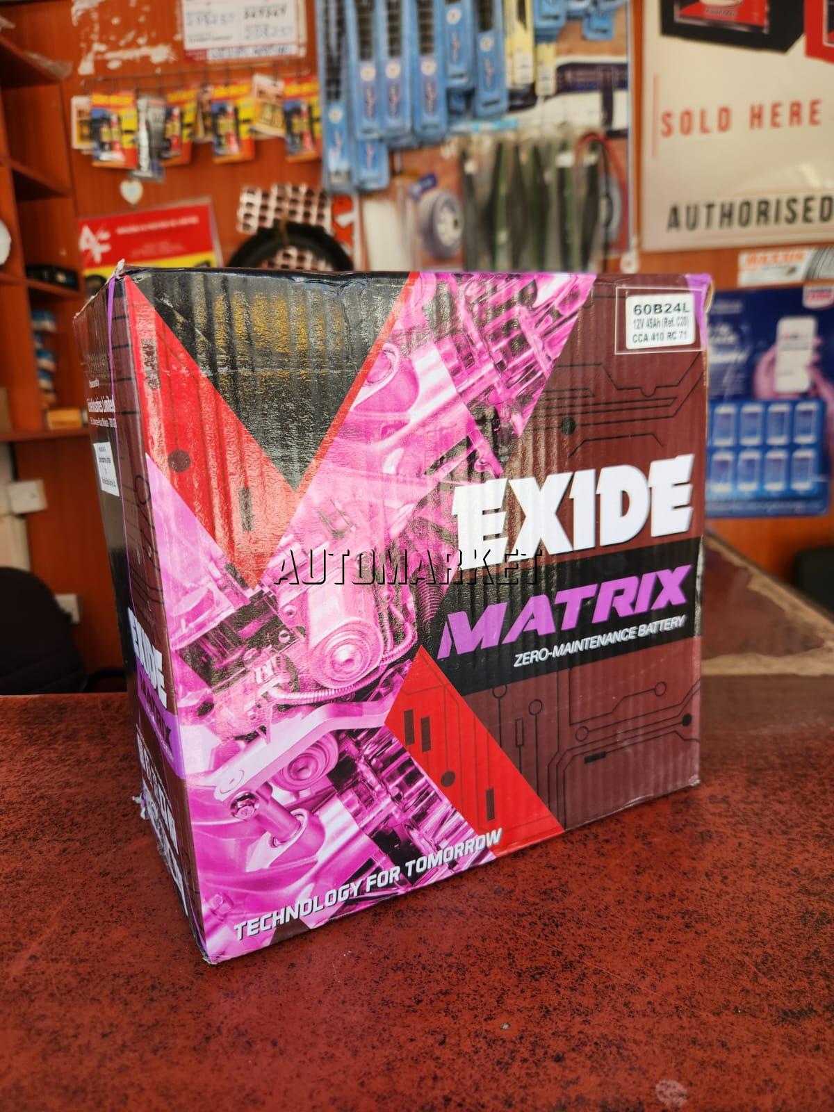 Chloride Exide Matrix 045 Maintenance Free Car Battery