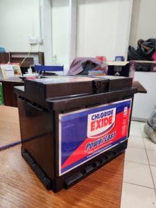 Chloride Powerlast DIN 55 maintenance-free car battery for saloon vehicles in Kenya
