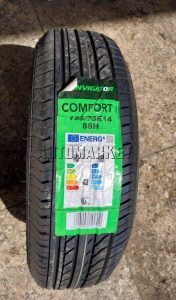 195/70R14 passenger tyre mounted on saloon vehicle available in Kenya from Automarket
