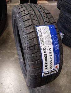 205/55R16 passenger tyre fitted on modern saloon car available in Kenya from Automarket