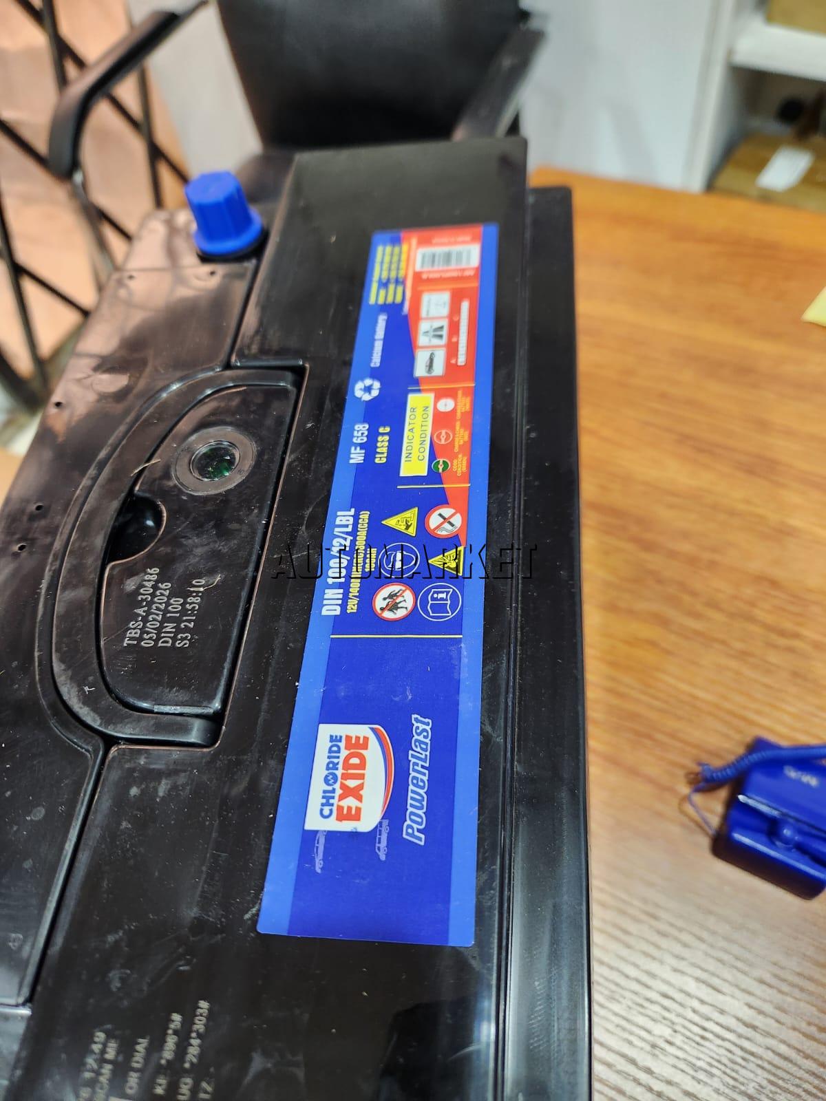 Chloride Powerlast DIN 100 MFL Car Battery