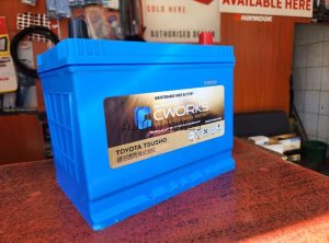 CWORKS NS70 maintenance-free automotive battery by Toyota Tsusho
