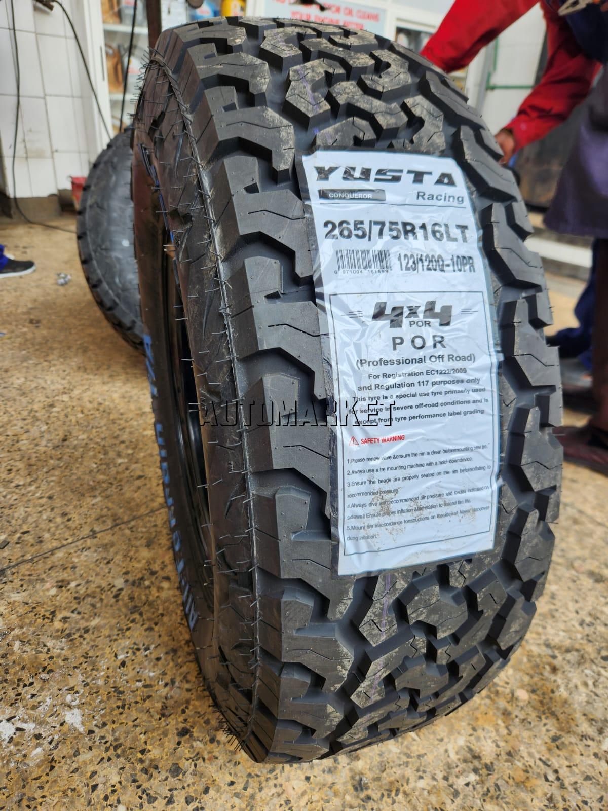 265/75R16 LT Yusta AT Tyre in Kenya
