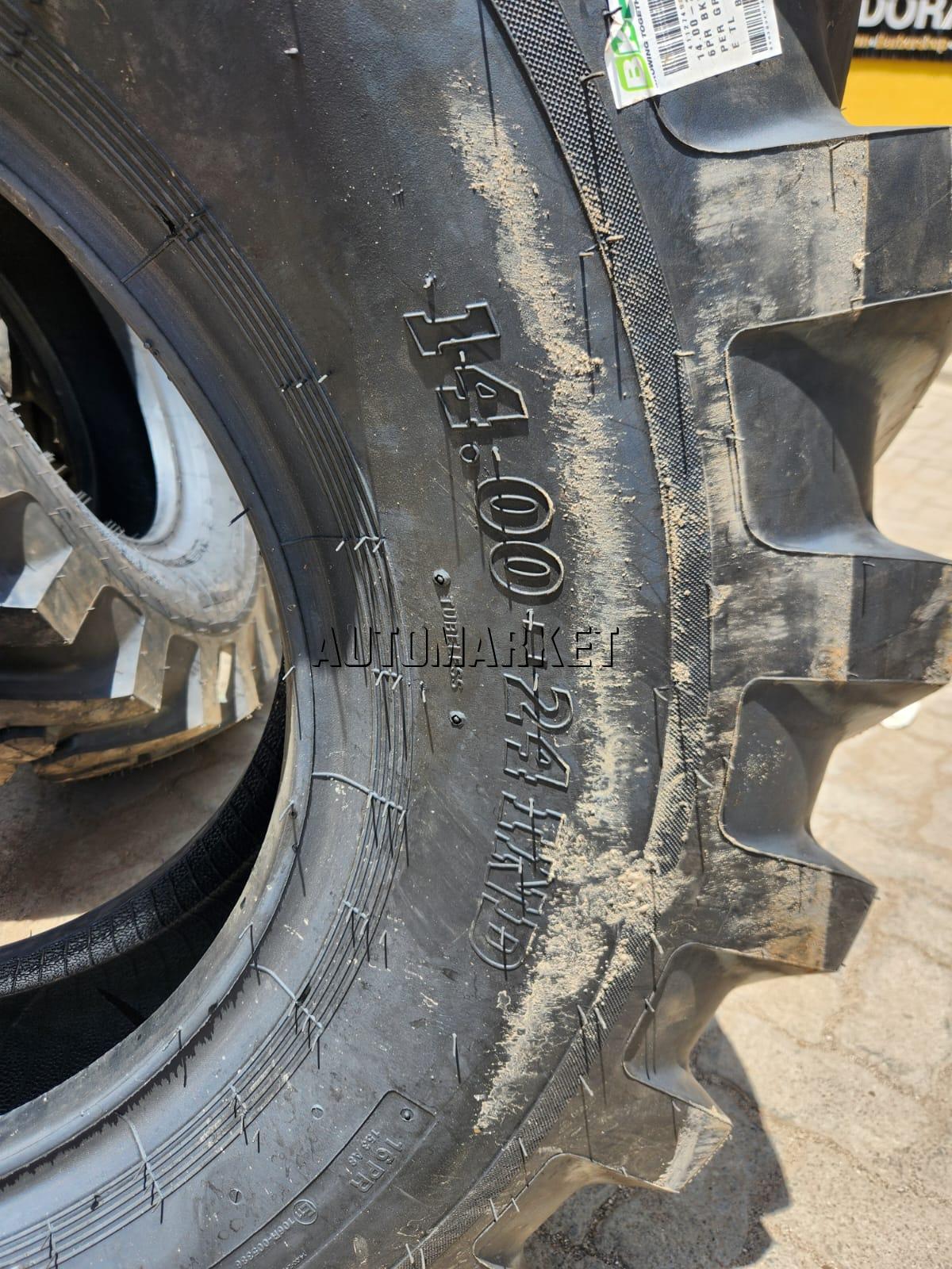 14.00-24 BKT Super Grader G2 16 Ply Industrial Tyre from India