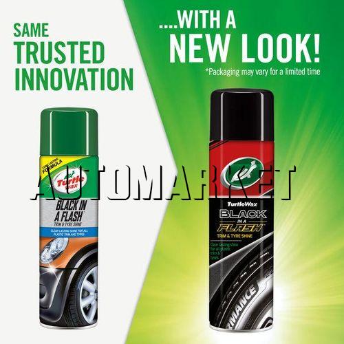 Turtle Wax Black in a Flash Trim & Tyre Wax Aero 500ml in Kenya
