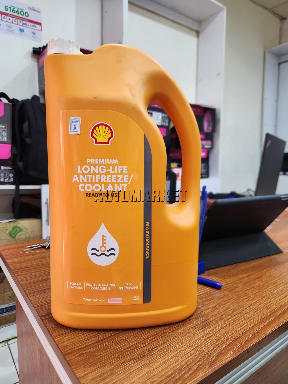 Shell Premium Long Life Antifreeze Coolant Red 5L in Kenya