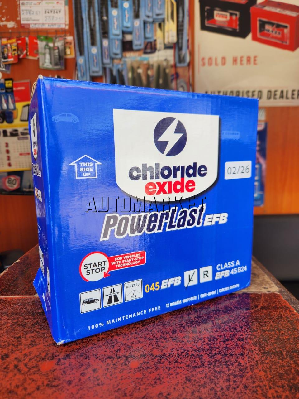 Chloride Powerlast 045 EFB Start-Stop Car Battery in Kenya