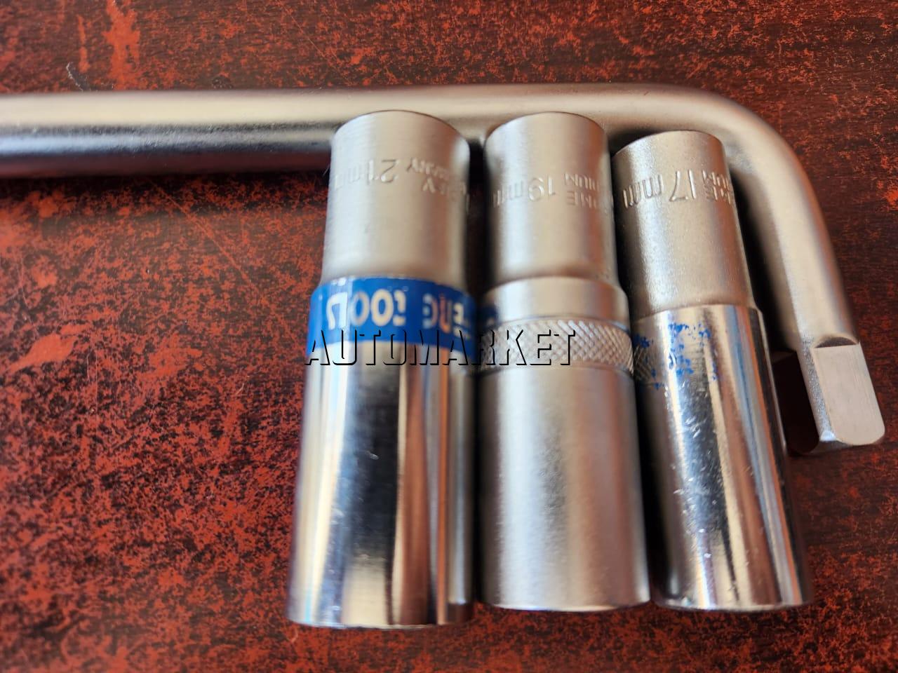 L-Type Wheel Spanner with Box Spanner