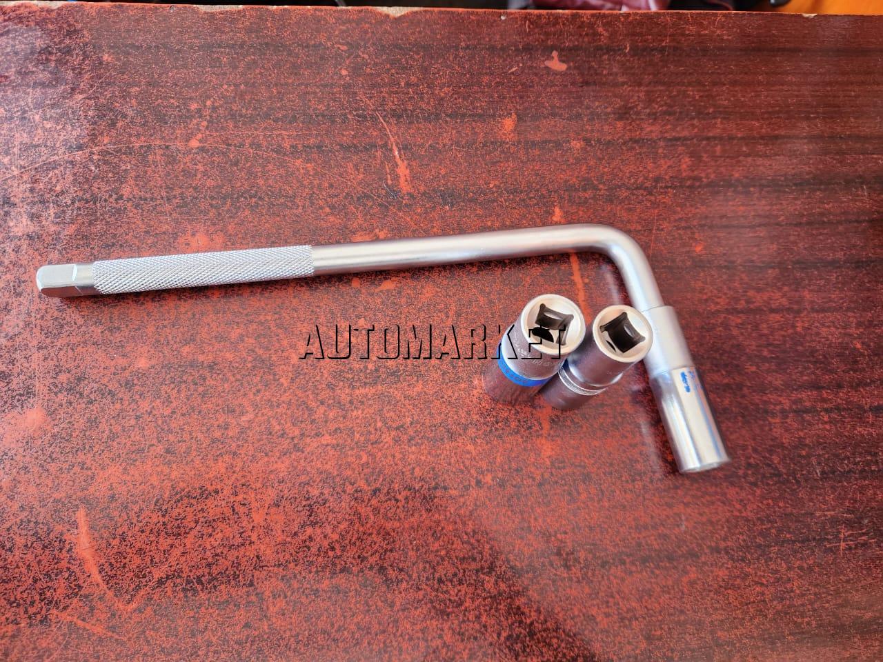 L-Type Wheel Spanner with Box Spanner