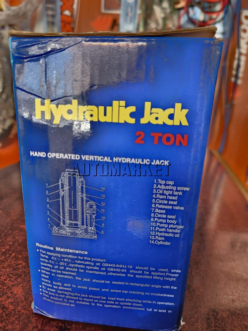 Ototeq 2 TON (2000KG) Hydraulic Bottle Jack