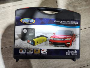 High Power 12V emergency power supply kit with jump starter and LED light in Kenya