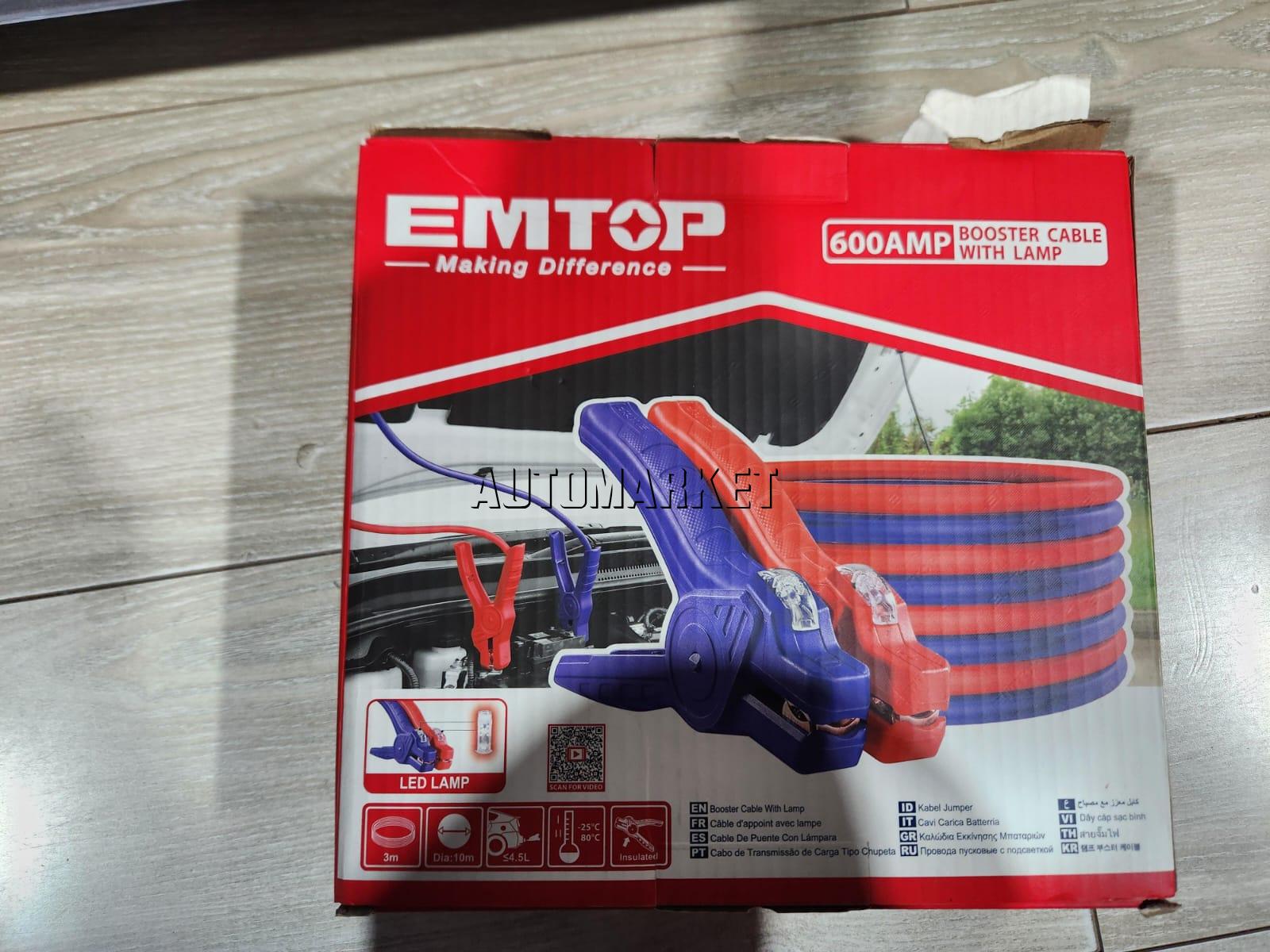 EMTOP 600AMP Booster Cable with Lamp in Kenya