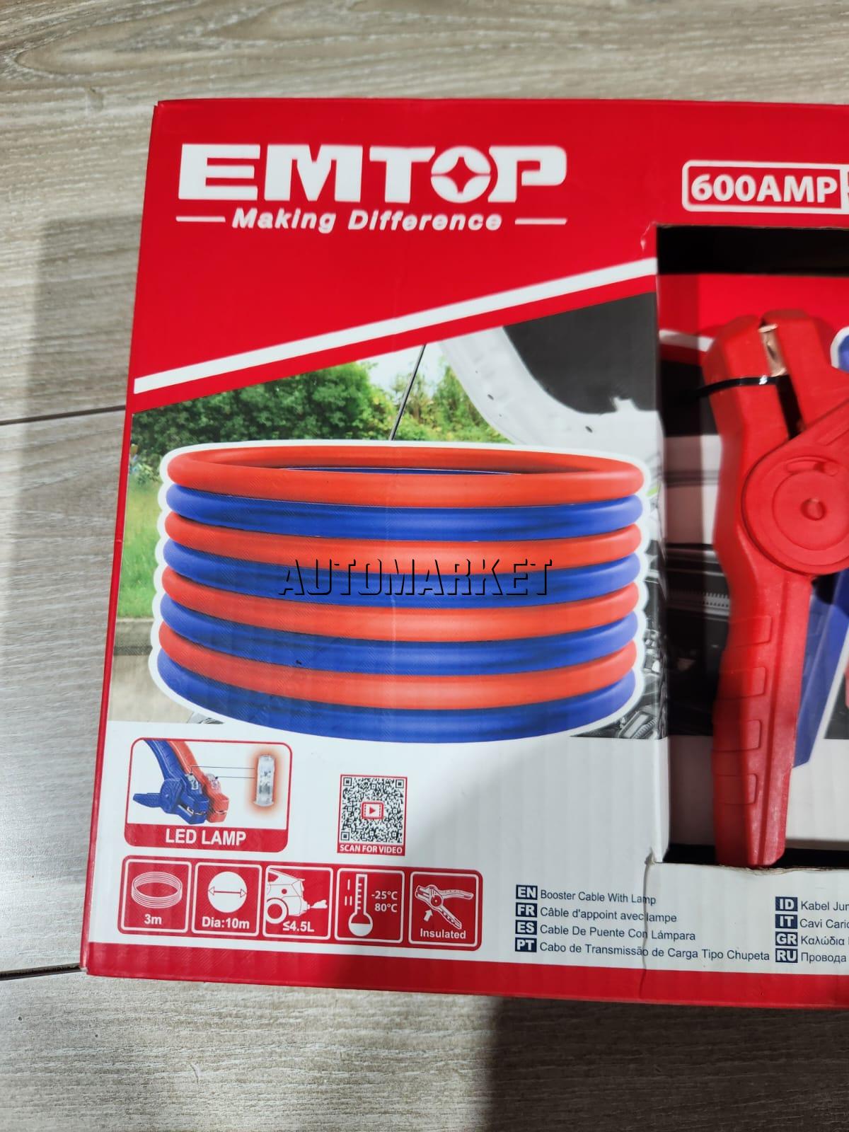 EMTOP 600AMP Booster Cable with Lamp in Kenya