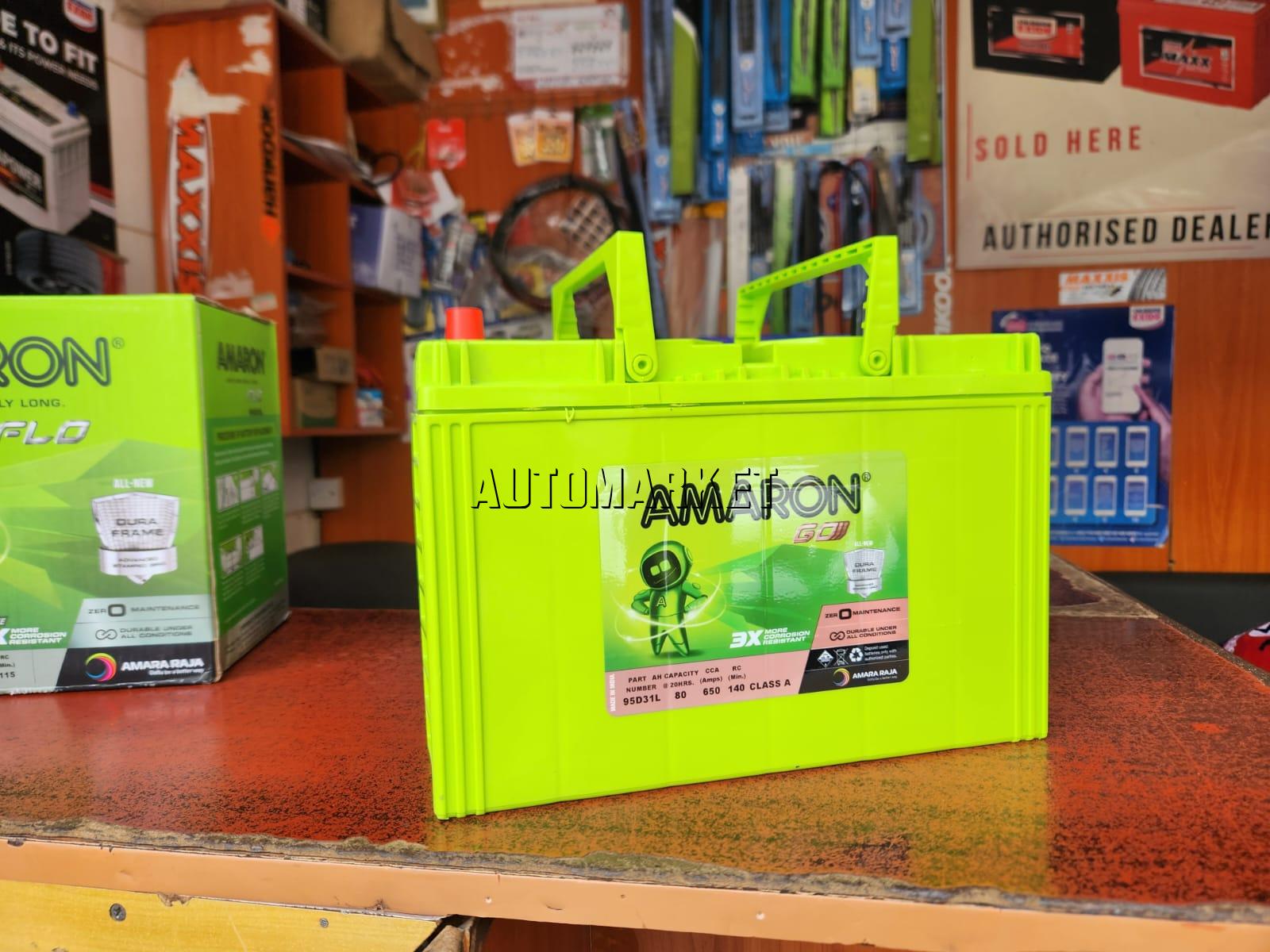Amaron GO N70 (95D31L) Maintenance-Free Car Battery – India