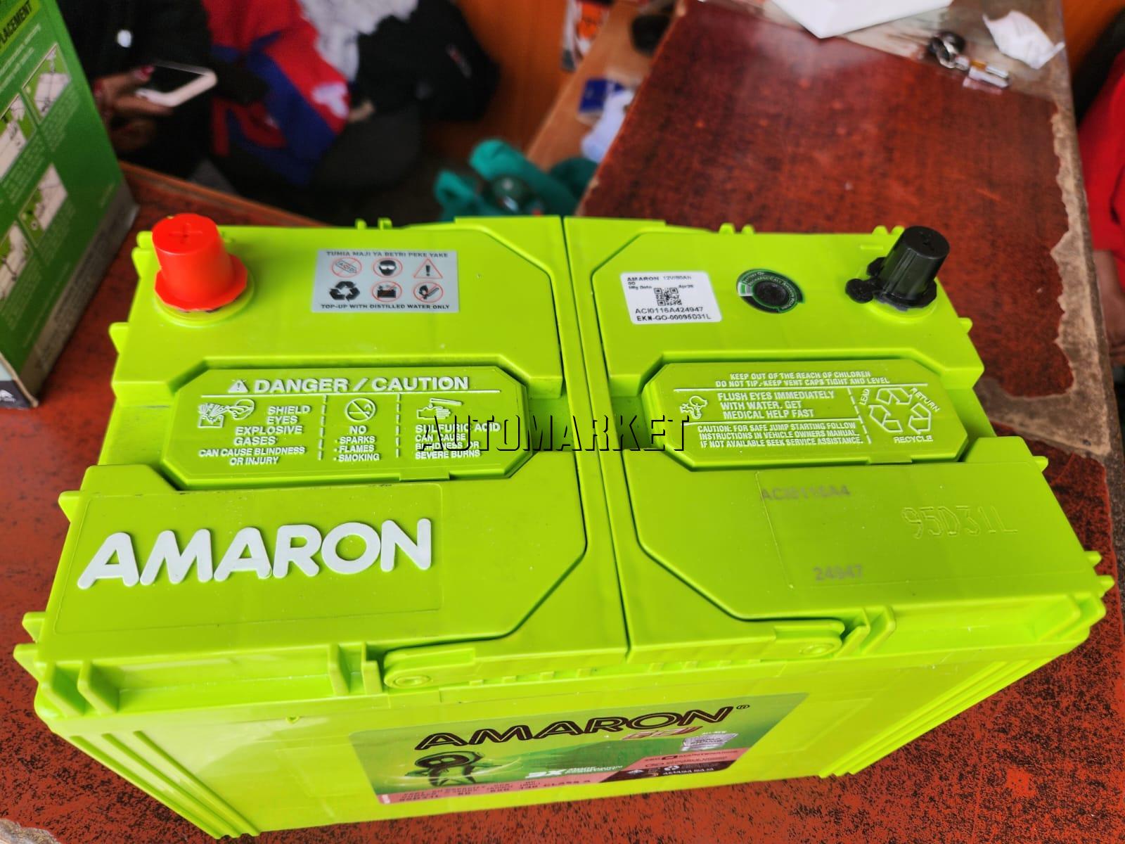 Amaron GO N70 (95D31L) Maintenance-Free Car Battery – India