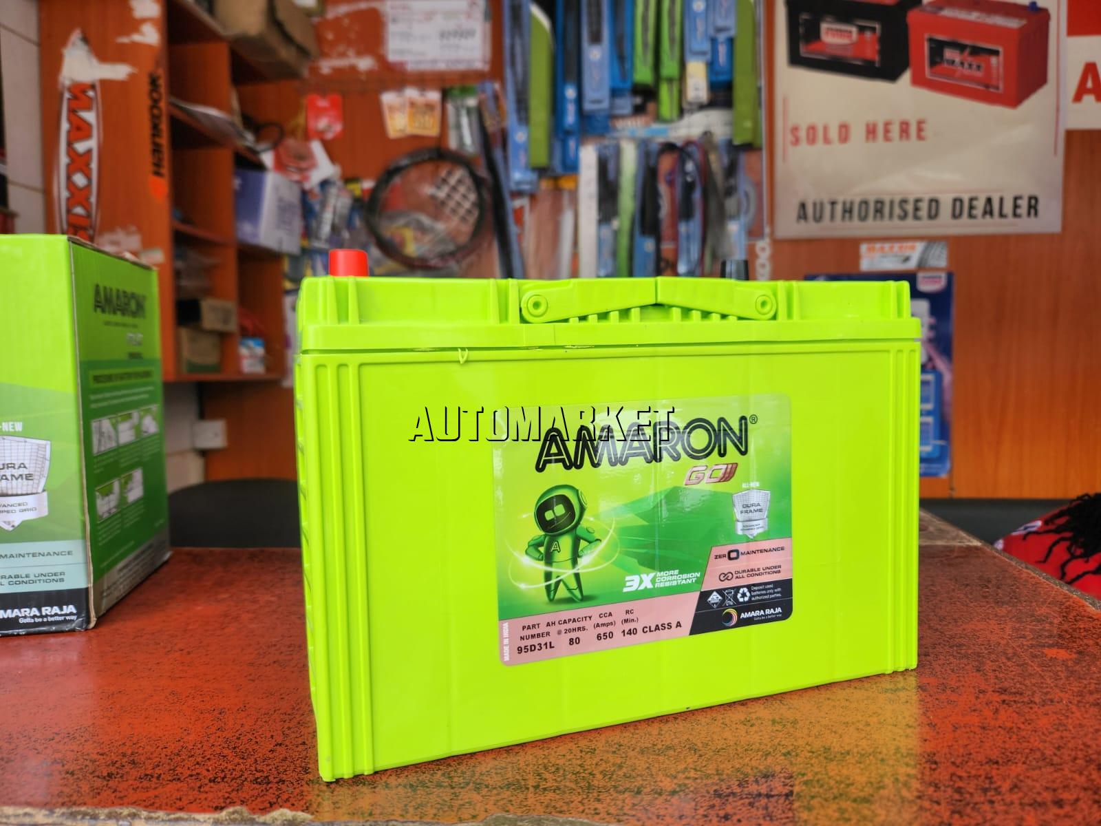 Amaron GO N70 (95D31L) Maintenance-Free Car Battery – India