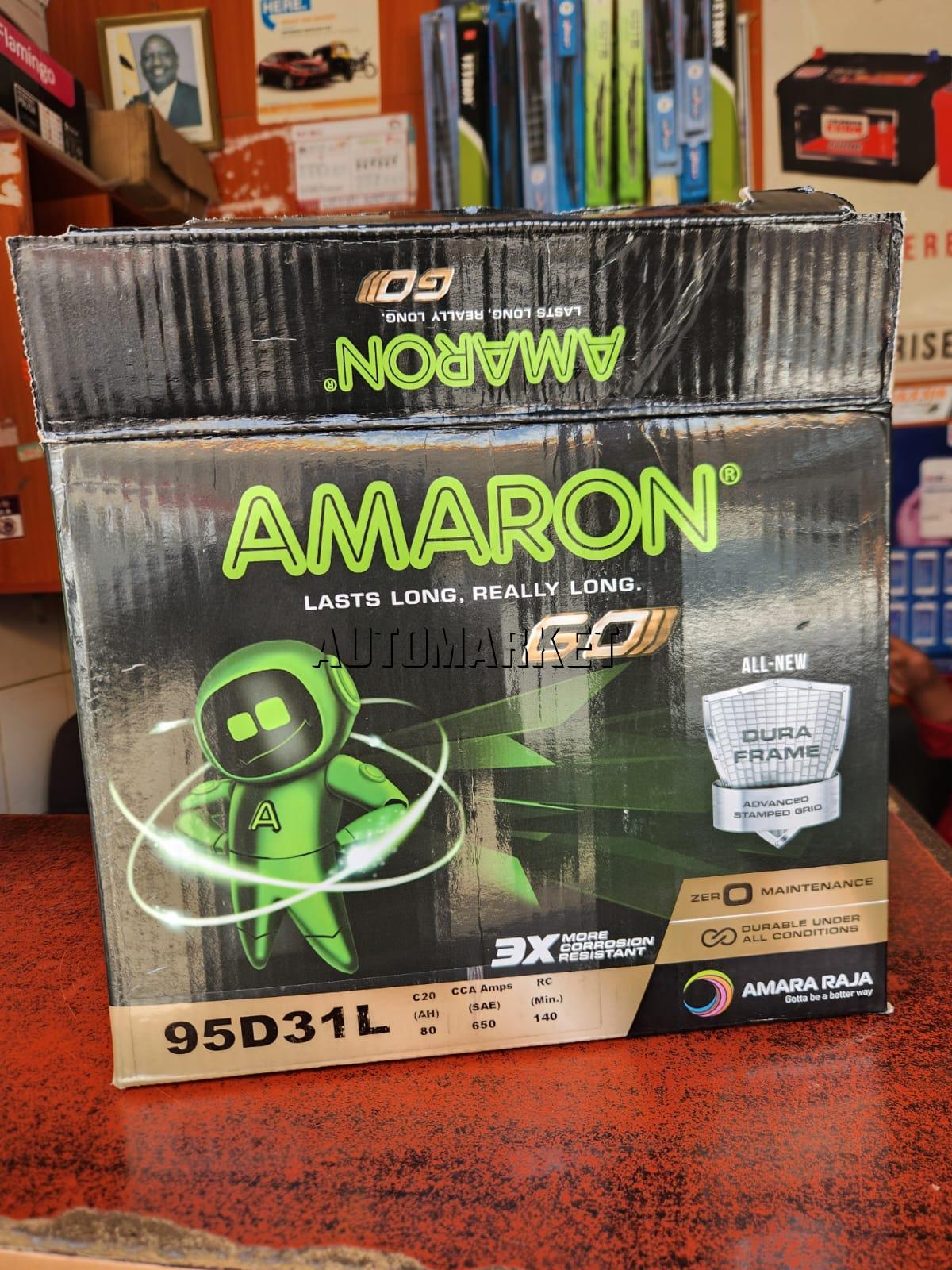 Amaron GO N70 (95D31L) Maintenance-Free Car Battery – India