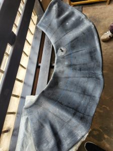 14.9-26 heavy duty agricultural inner tube with TR218A valve manufactured in India for tractors and off-road equipment.