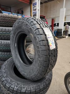 245/70R17 Bridgestone Dueler A/T002 111T XL all-terrain tyre for SUVs, pickup trucks, and 4x4 vehicles in Kenya.